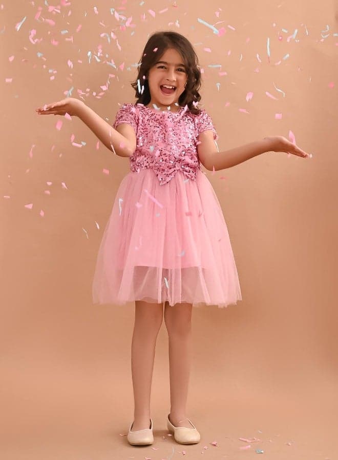Sequin Tulle Party Dress