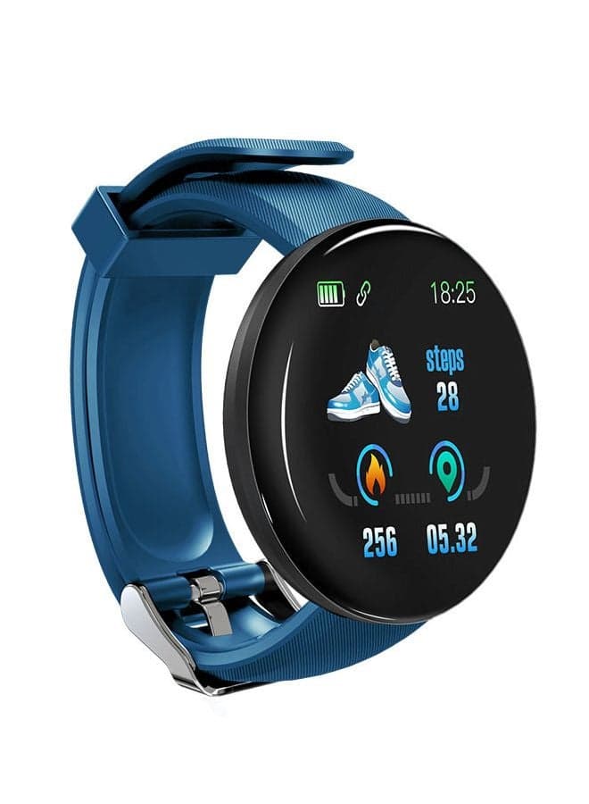 D18 Waterproof Smartwatch Blue, smart sports bracelet, a health management assistant
