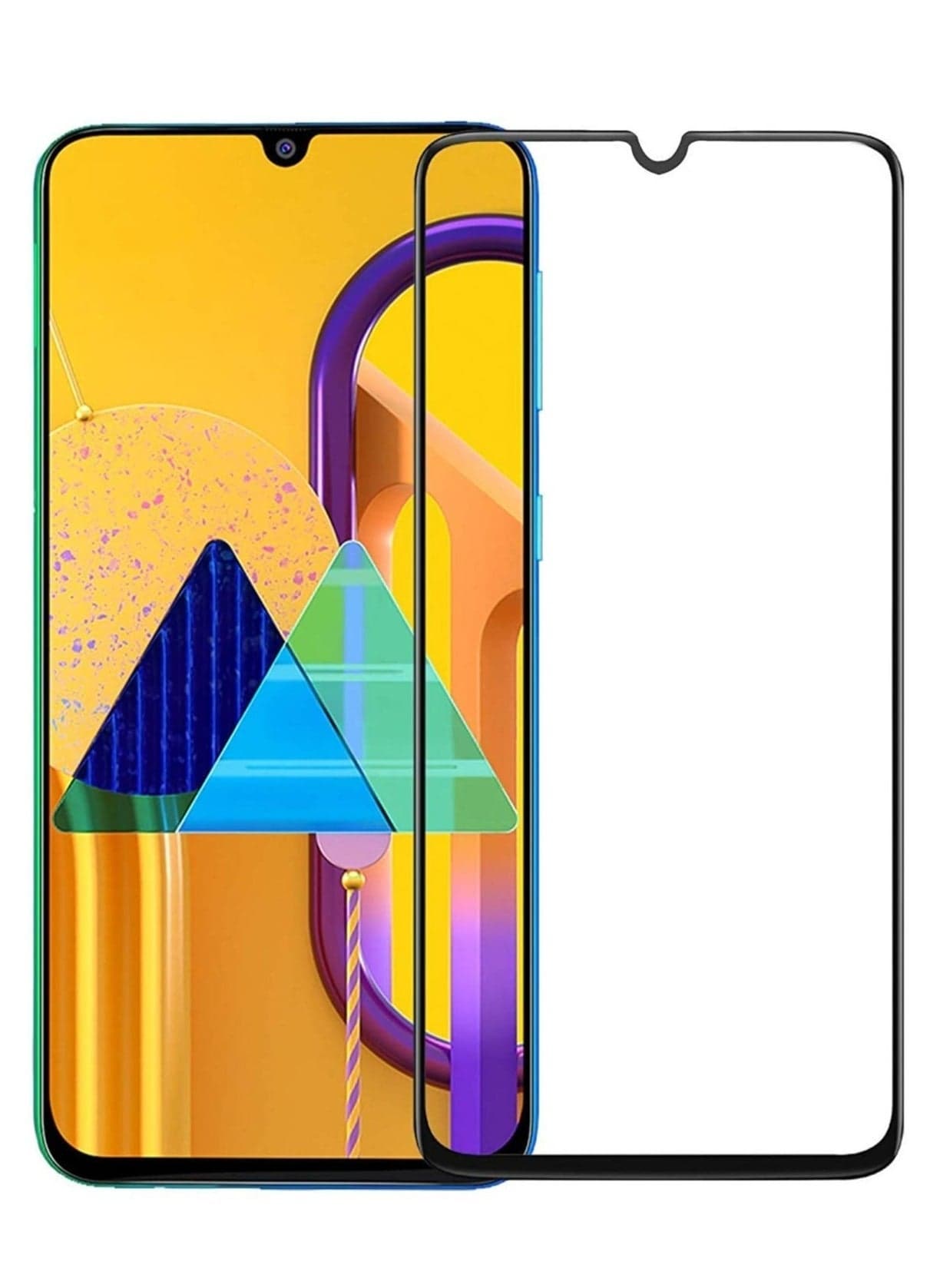 Screen Guard for Samsung Galaxy M30s / M30 / M31 / M21 / A30 / A30s / A50 / A50s Tempered Glass Screen Protector Full Glue Edge-to-Edge Gorilla Screen Protector