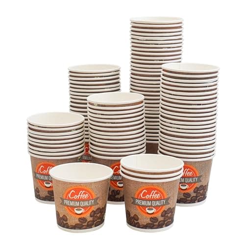PARICOTT 150ml – 500 Cups | Tea Paper Cups | Premium Printed Disposable Cups for Tea & Coffee – Eco-Friendly, Recyclable, One-Time Use Paper Glass for Home, Office, Events, Parties, Wedding