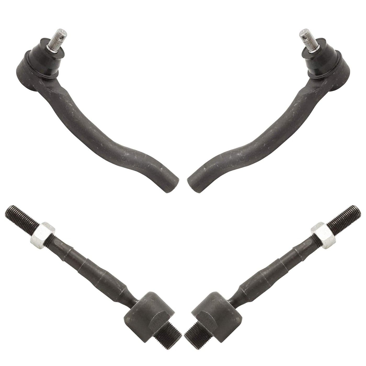 TRQ Front Inner and Outer Tie Rod Set Compatible with 20132022 Acura ILX 20122015 Honda Civic