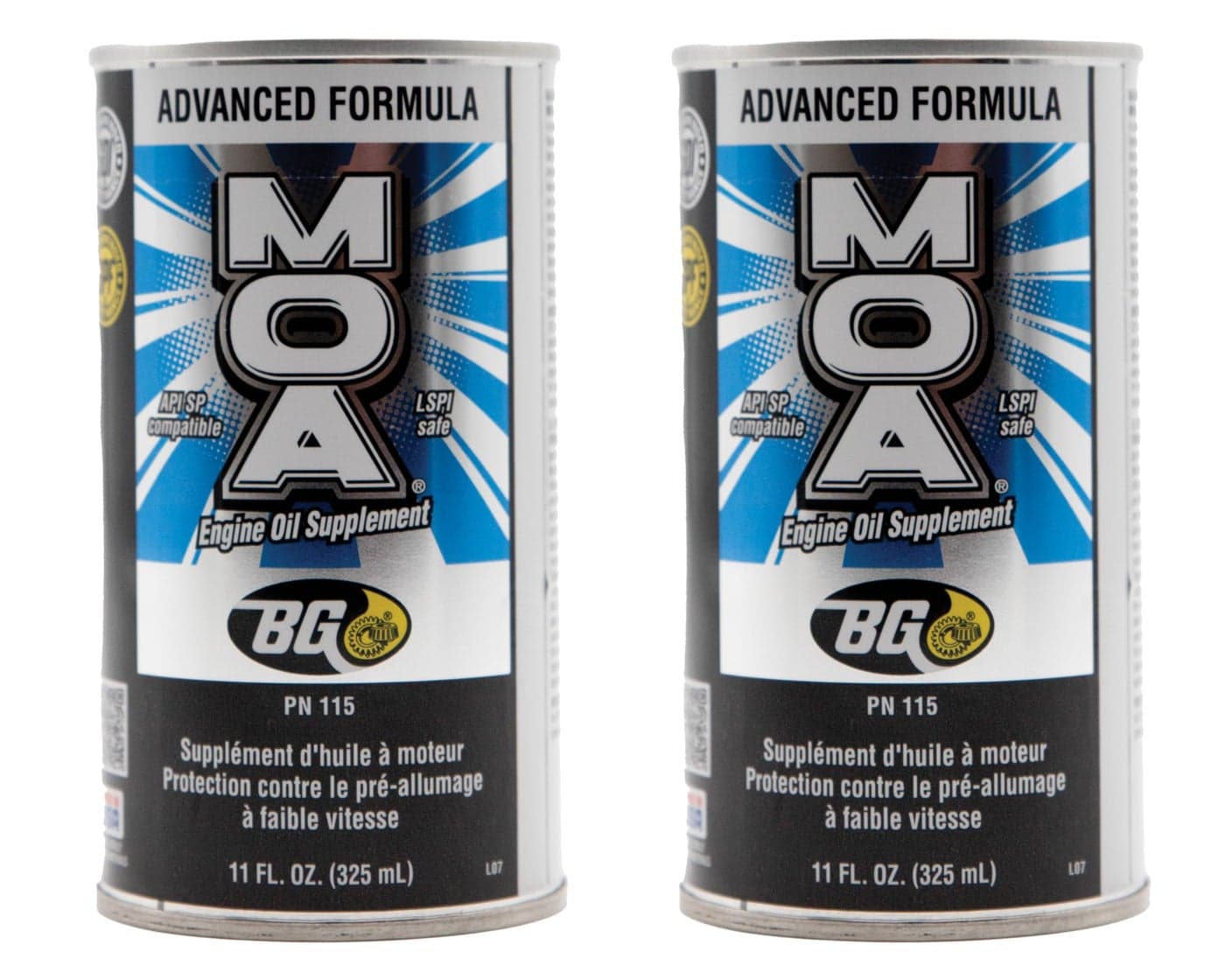 BG MOA Engine Oil Supplement - 2 Pack of 11oz Cans