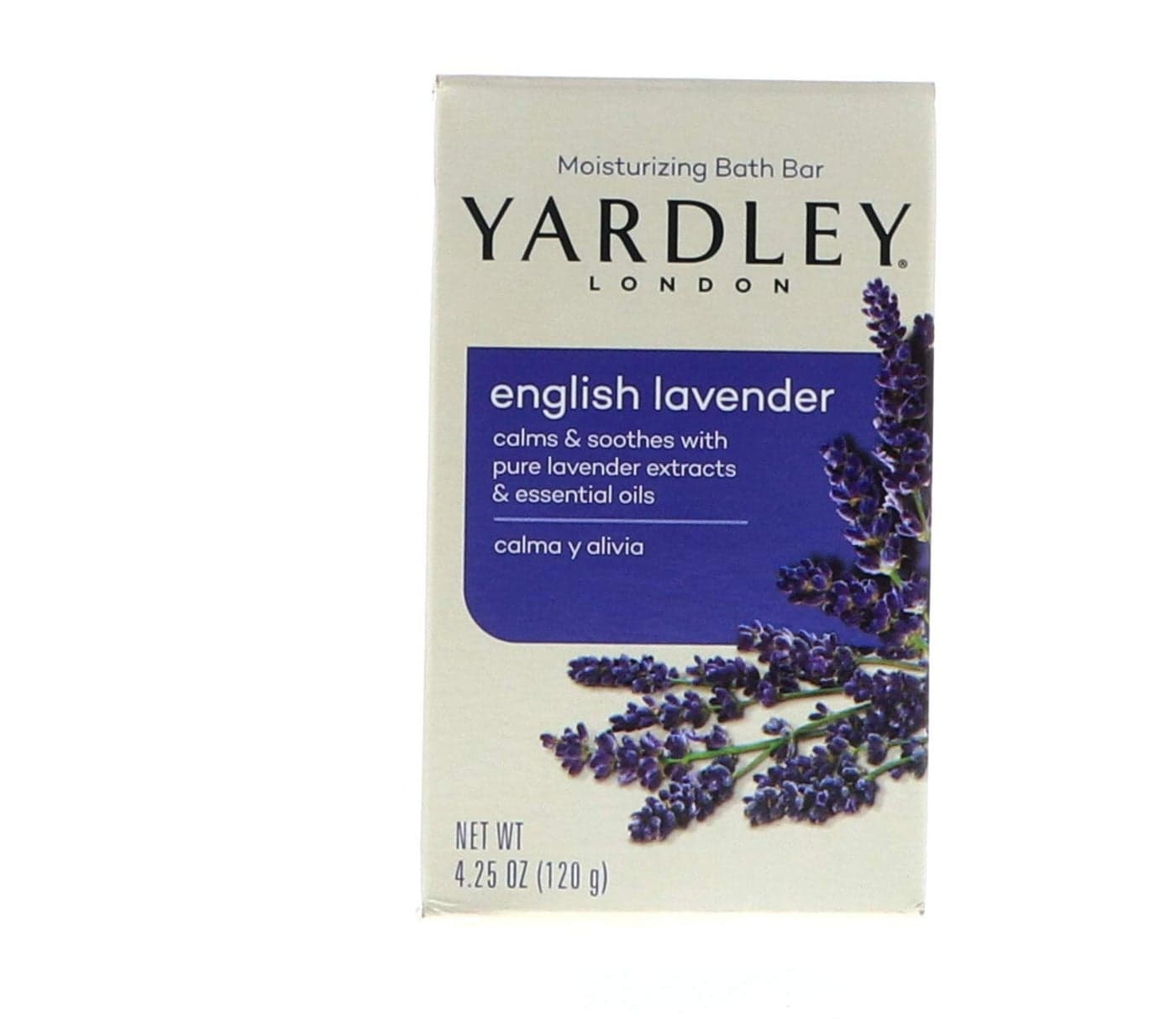 Yardley London Moisturizing Bar English Lavender with Essential Oils 425 oz Pack of 3