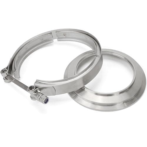 5 to 4 T6 Flange Exhaust Reducer Clamp V Band Kit Stainless Steel Fit for Borg Warner S400 S400SXE S475 S480 with Housing