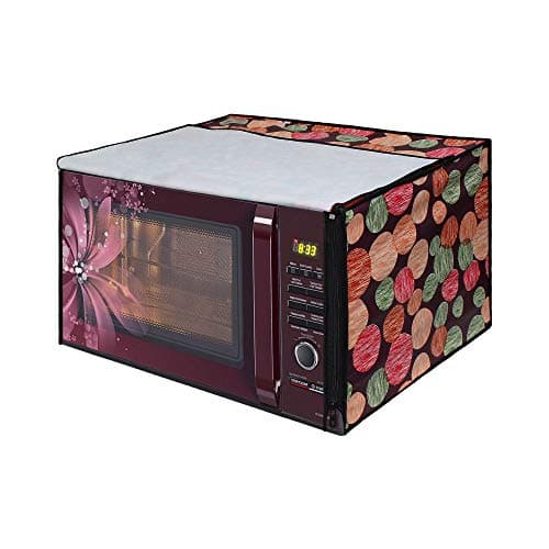 Lithara Printed Waterproof Microwave Oven Cover for LG 28 Litre MJ2886BFUM | Sams66 (Multicolor)
