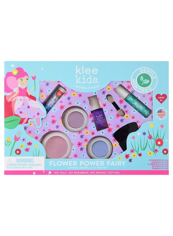 LunaStar Luna Star Naturals Klee Kids Deluxe Play Makeup Kit. Gentle and Non-Toxic. Made in USA. (Flower Power Fairy)