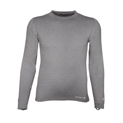 Carhartt Men's UH0155 Force Heavyweight Base Layer Crewneck Top - Large - Shadow Heather