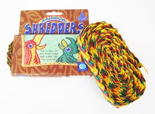 Planet Pleasures Rainbow Zig Zag 30 x 1 Roll Small Size Bird Toy