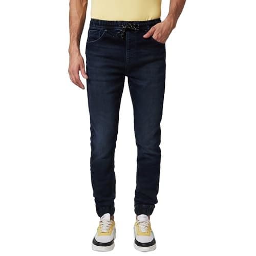 Spykar Men's Rover Regular Fit Mid-Rise Casual Jeans Dark Blue