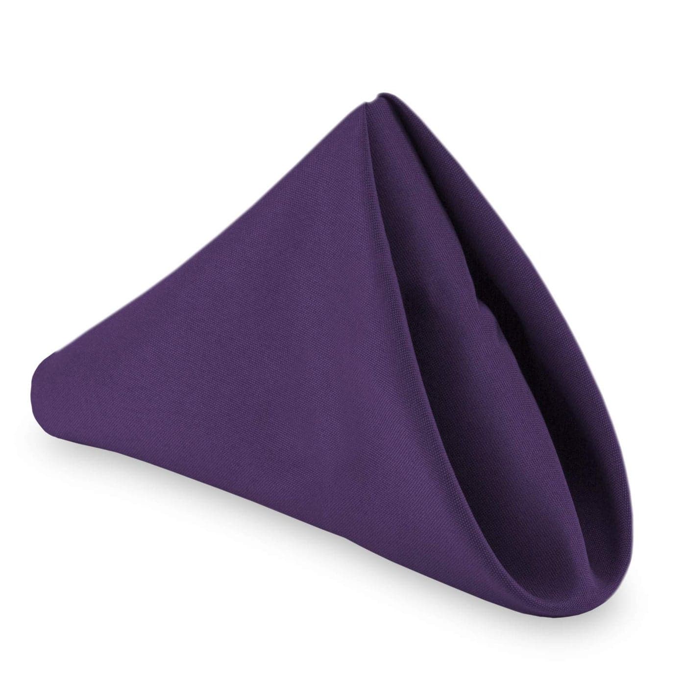 Lanns Linens 1 Dozen 20 Oversized Cloth Dinner Table Napkins Machine Washable RestaurantWeddingHotel Quality Polyester Fabric Purple
