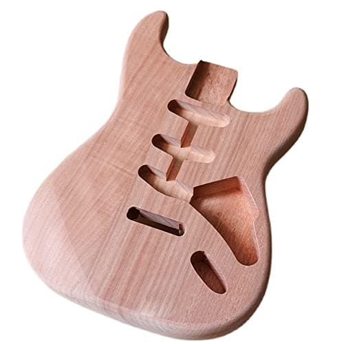 Electric Guitar Body for Fender Strat Guitar Accessory DIY Stratocaster Guitar Body Unfinished Mahogany