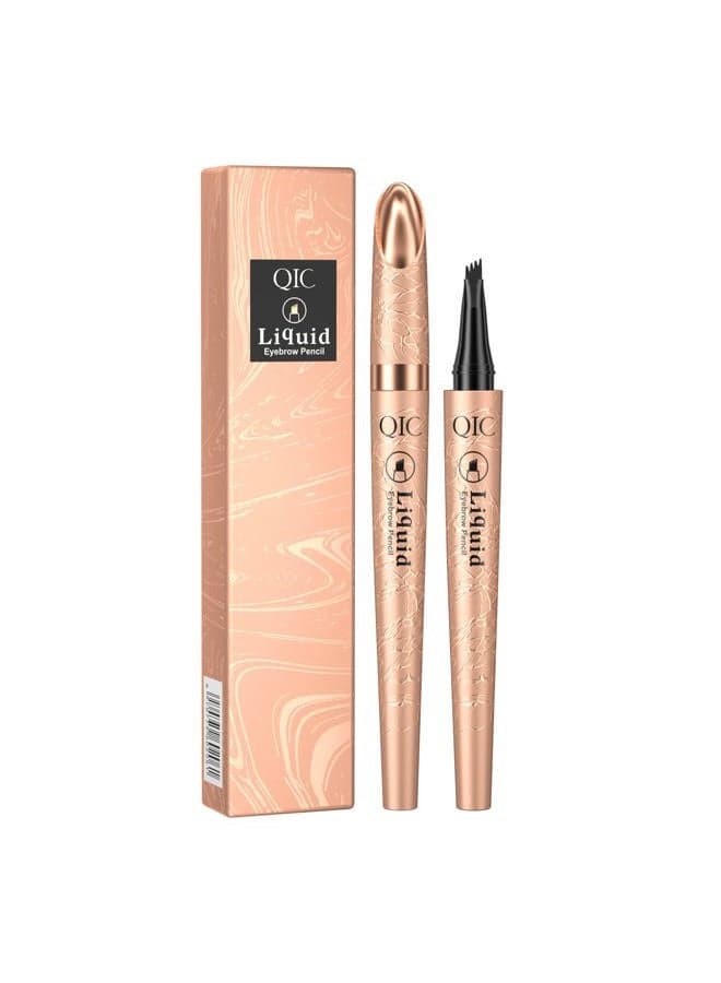 Waterproof Gray Eyebrow Microblading Pen - Four Point Brow Pen for Natural-Looking Eyebrows, Long-Lasting and Smudge-Proof.(Gray/03)