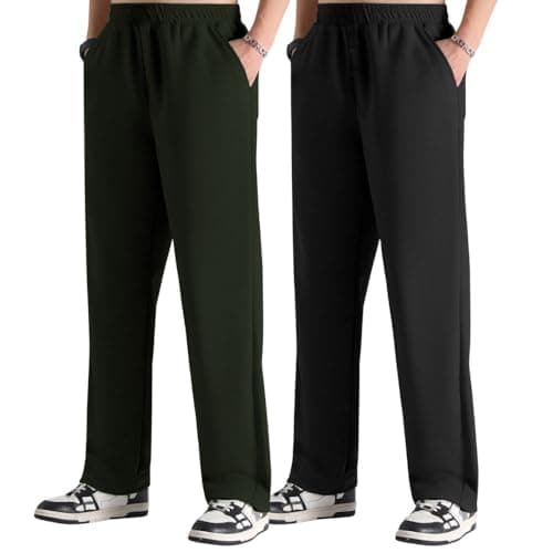 GRECIILOOKS Men's Loose Mid Rise Regular | Sports Stylish Track Pant | Trouser (Available in Plus Size and Combo Pack of 2)