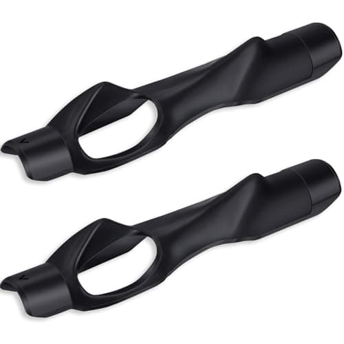 RoundFunny 2 Pack Golf Grip Trainer Attachment for Improving Hand Positioning on Club Right Handed Golf Swing Trainer for Kids and Woman Beginner Learn Correct Grip Posture(Black)