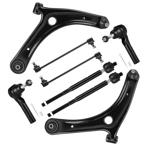 Front Suspension Kit Lower Control Arms w/Ball Joints Fit for Dodge Caliber 2009-2012, Fit for Jeep Compass Patriot 2007-2017 -8 pcs
