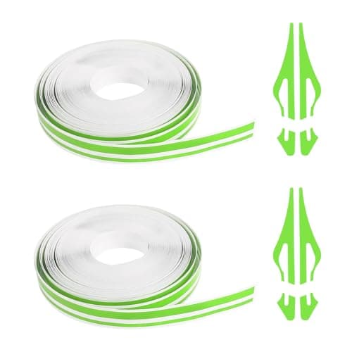 ongfuwu 2 Rolls32Ft Car Pinstriping Tape Vinyl Automotive Pinstriping Tape Stripe Decal DIY Car Body Side Stripes Trim Sticker Universal for Motorcycle Door Home Musical InstrumentGreen