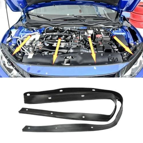 Engine Bonnet Rubber Hood Seal Gasket Fit for Honda Civic 2016 2017 2018 2019, 74146-TBA-A01
