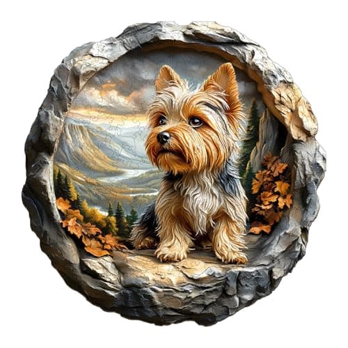 WOODBESTS Wooden Puzzles for Adults 100 Piece S 85x85 Yorkshire Puzzle Adult Puzzles Wooden Jigsaw Puzzles Unique Shape Birthday Gifts for Adults Family Game