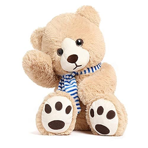 Tezituor 24 Inch Teddy Bear Stuffed Animal Big Teddy Bear Plush Toys with Scarf Cute Brown Teddy Bear for Girlfriend Kids