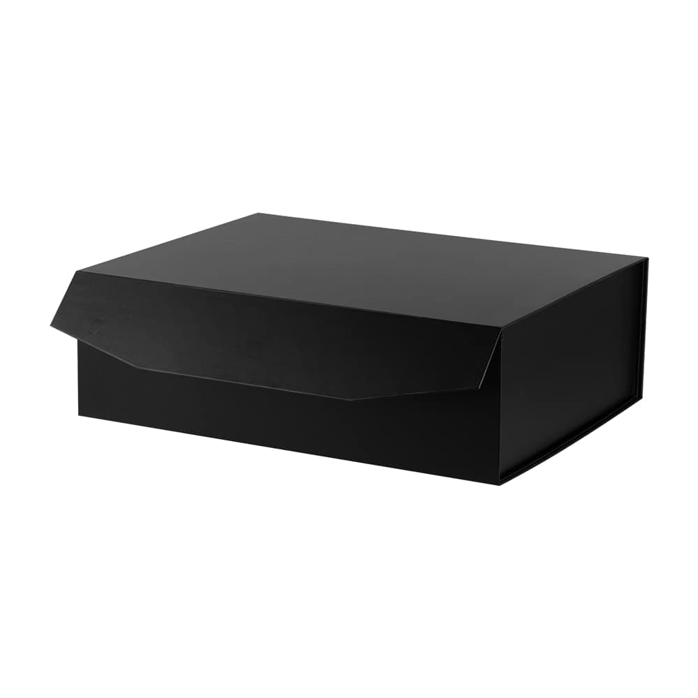 PACKGILO 1 Pcs Matte Black Extra Large Gift Box with Lid 165x13x53 Inches Hard Magnetic Giant Gift Boxes for Presents Clothes Robe Wedding Dress SweaterReusable Foldable Bridesmaid Proposal Box
