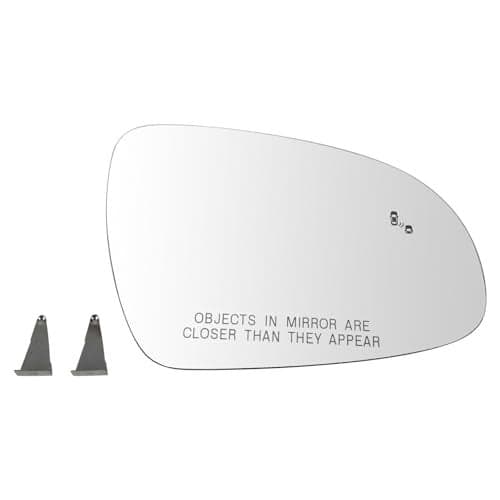TRQ Passenger Side Mirror Glass Heated Blind Spot Indicator Convex Compatible with 2017-2022 Kia Sportage KI1325125