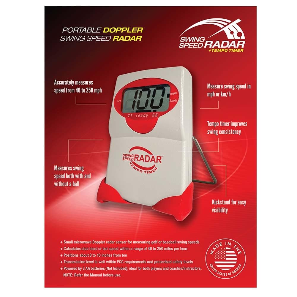 Golf & Baseball's Training Partner for 25 Years: Easy-to-Use and Reliable Doppler Measures Swing Speed and Tempo
