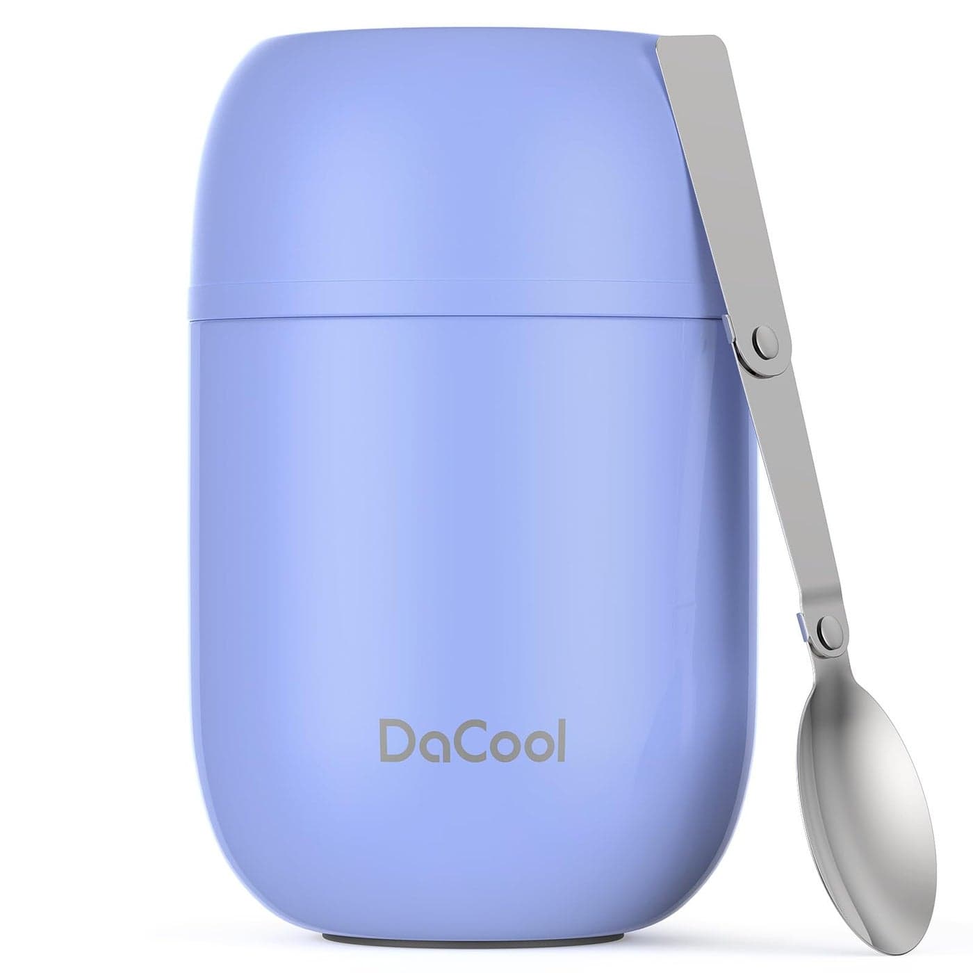 DaCool Food Thermo for Hot Food Stainless Vacuum Insulated Food Jar 16 Ounce Lunch Thermo for Hot Food Insulated Lunch Container Bneto for Cold Food for School Work Picnic Outdoors, Macaron-Purple