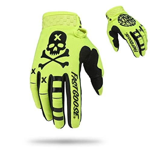 FASTGOOSE Dirt Bike Motocross Gloves - Motorbike & ATV Off Road Racing Sports Cycling Glove (Fluorescent Green, Medium)