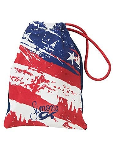 GK Gymnastics Grip Bag for Girls Women Simone Biles Red White Blue Holds Leotards Gymnast Gear Ballet Shoes