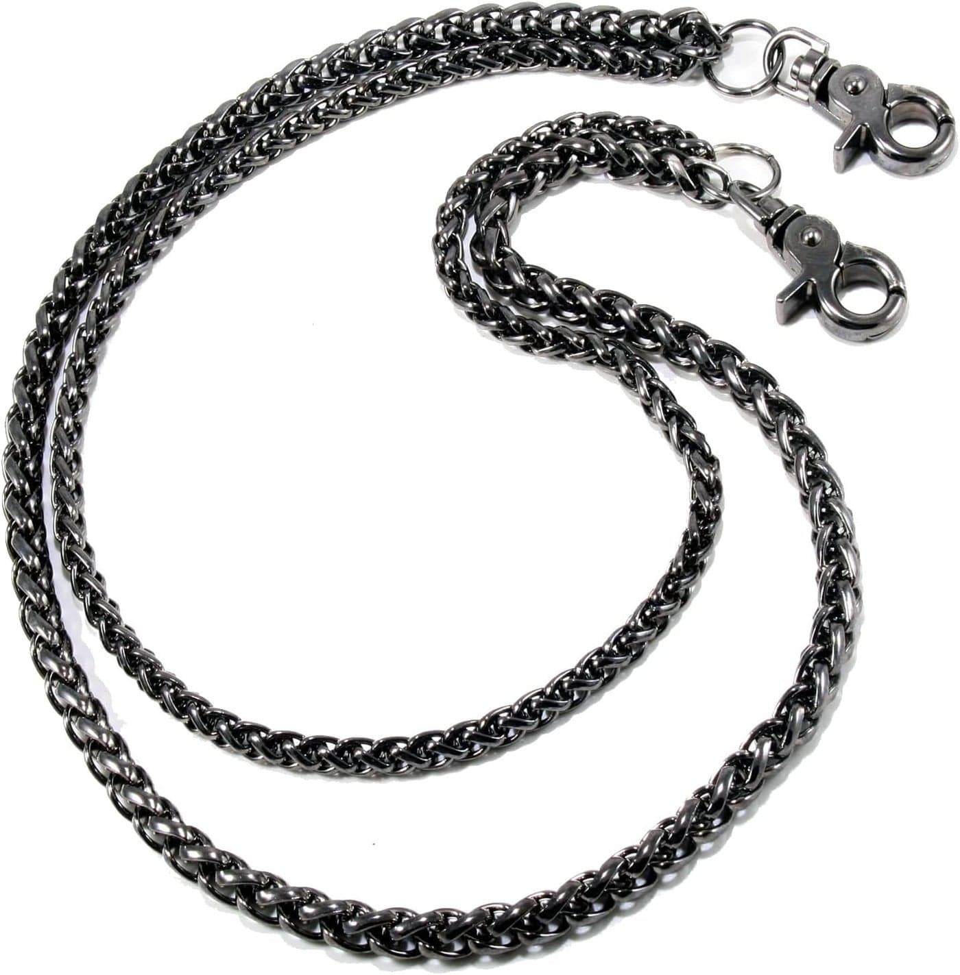 Double K 2 Roof Durable Biker Key Jean Wallet Chain - 24" Black