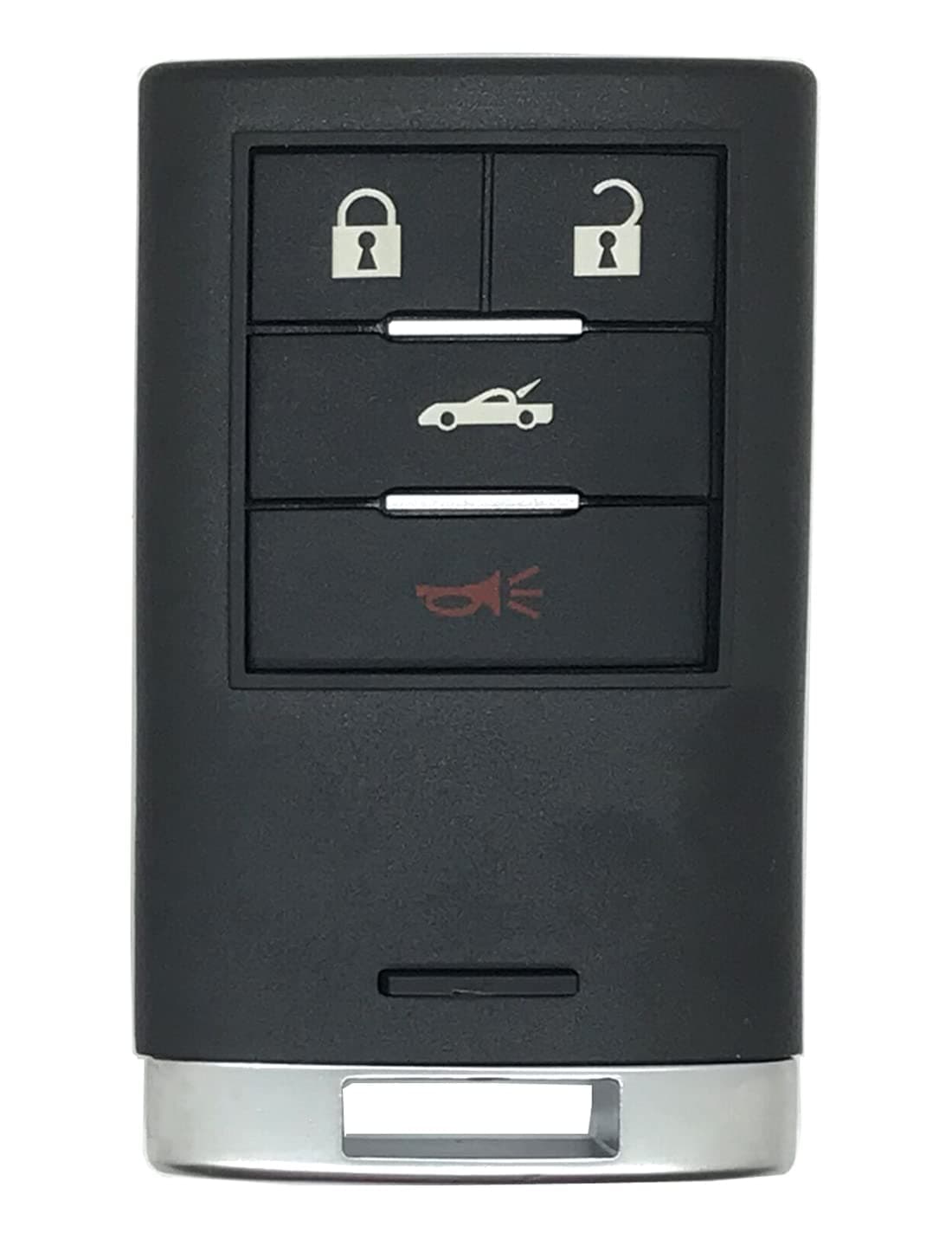 Keyless Entry Remote Smart Key Fob Shell Case Fit for Cadillac XLR Chevrolet Corvette Key Fob Cover M3N5WY7777A 4 Buttons