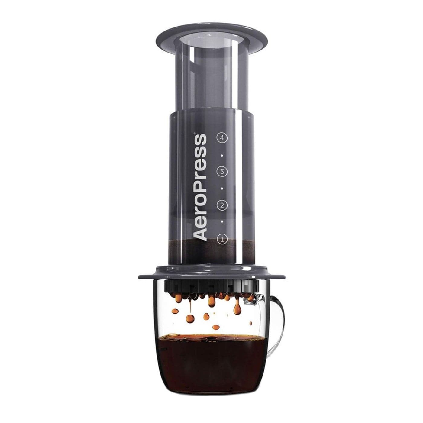 AeroPress Original Coffee and Espressostyle Maker Barista Level Portable Coffee Maker with Chamber Plunger Filters Quick Coffee and Espresso Maker