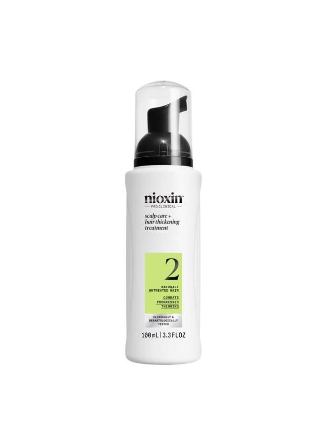 System 2 Scalp Care + Hair Thickening Leave-In Treatment | For Natural Hair with Progressed Thinning | Boost Hair Density Against Breakage with Niacinamide & Biotin | 3.4 Fl Oz