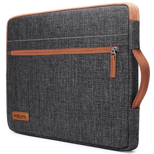 KIZUNA Laptop Tablet Sleeve Case 10 Inch Water-Resistant Computer Hand Bag for 9.7"- 11" iPad Pro/10.2 iPad/10.9 iPad/10.5" Samsung Galaxy Tab/10.5" Surface Go 3/10.1" Lenovo Smart,Brown