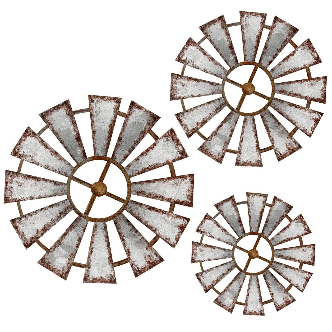 Yookeer 3 Pcs Wood Windmill Wall Decor Farmhouse Hanging Decoration Wooden Windmill Kitchen Decor Rustic Decor Living Room Sculpture Art for Bedroom Nursery Home DecorFarmhouse