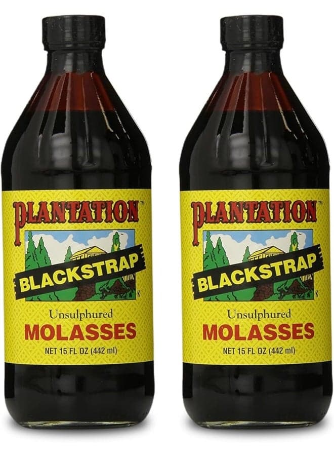 Plantation Blackstrap Molasses - 15 oz Bottles (Pack of 2)