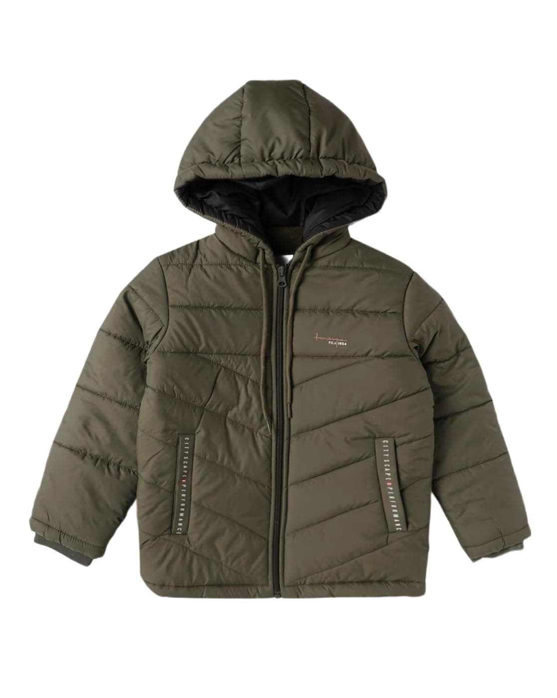Fort Collins Boys Jacket, 140452FC, Olive, 26 (5-6Y)