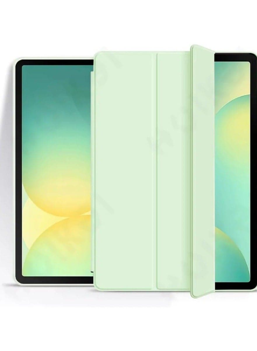 Protective case compatible with Galaxy Tab S10 FE 10.9-inch 2025 (SM-X520/526), supports S Pen, slim tri-fold stand case, soft silicone smart flip cover, auto wake/sleep.