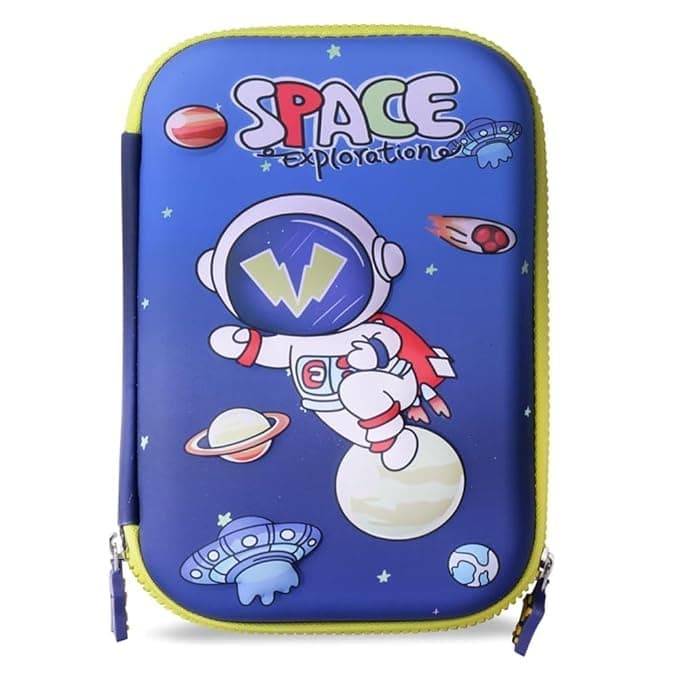 PARTEET Space 3D Pencil Pouch Box School Stationery Supply I Pen Storage Bag I Student School Supplies I Office Stationery Supplies (Pencil Pouch 1Pcs)