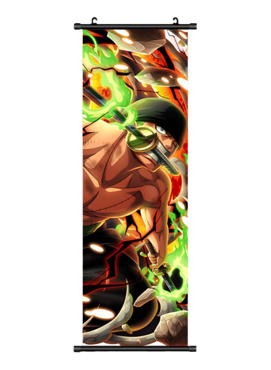 One Piece Anime Poster Wall Scroll JPN Version Anime Artwork Hanging Scroll Suitable for Home Decoration Party Decoration (90cm x 30cm HZW-99)