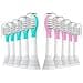 CILGEWH Kids Replacement Toothbrush Heads 10 Pack for Philips Sonicare Electric Toothbrush Soft Brush Head for Child 37 for Boy Girl5pink5blue