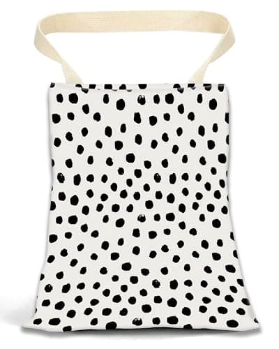 ANKVRP Car Garbage Can Hanging Car Trash Can for Back Seat Organizer Cute Polka Dots