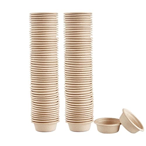 QIHYCUF Paper Feeding Cups Samll 0.5 oz Gecko Food and Water Feeding Dish Ledge Accessories Bowls for Crested Gecko Lizards Reptiles Pets (Ledge+20cups)