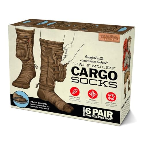 PrankO Cargo Socks Prank Gift Box Empty Joke Present Box for Adults Teens Funny Gag Gift Wrap for White Elephant Secret Santa Christmas Birthdays Office Parties Holiday Gift Exchanges