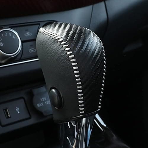 XITER with Altima Logo Leather Gear Shift Knob Cover Protector Trim Automatic Transmission Interior Accessories for Nissan Altima 20132018Not Fit 25SR35Carbon Fiber