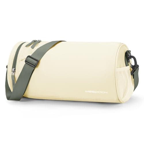 Small Gym Bag for Women Waterproof Mini Duffle Bag Womens Spotrs Workout Bags Small Travel Duffel Bag with Wet Pocket Carry on Weekender Bags for Dance Swimming,Gym,Yoga,Fitness Beige Green
