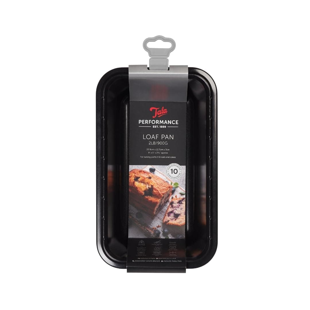 Tala Performance 2lb Loaf Pan Professional Gauge Carbon Steel with Eclipse NonStick Coating Perfect loaf tin for Cakes and Loaves