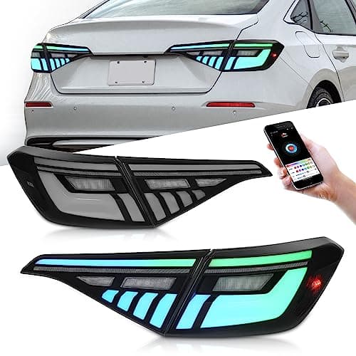 LONGDING Tail Lights Compatible with 11th Gen Honda Civic 20222024 SedanFRear Lamps Assembly Start Up AnimationSequential Turn Signal