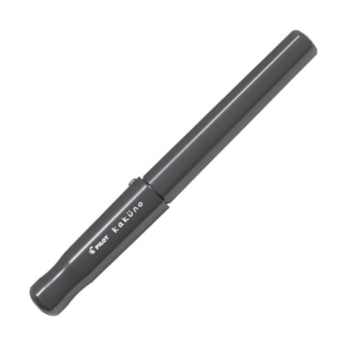 Pilot Kakuno Fountain Pen of Biginners, Fine Nib, Glay Body (FKA-1SR-GYF), Gray