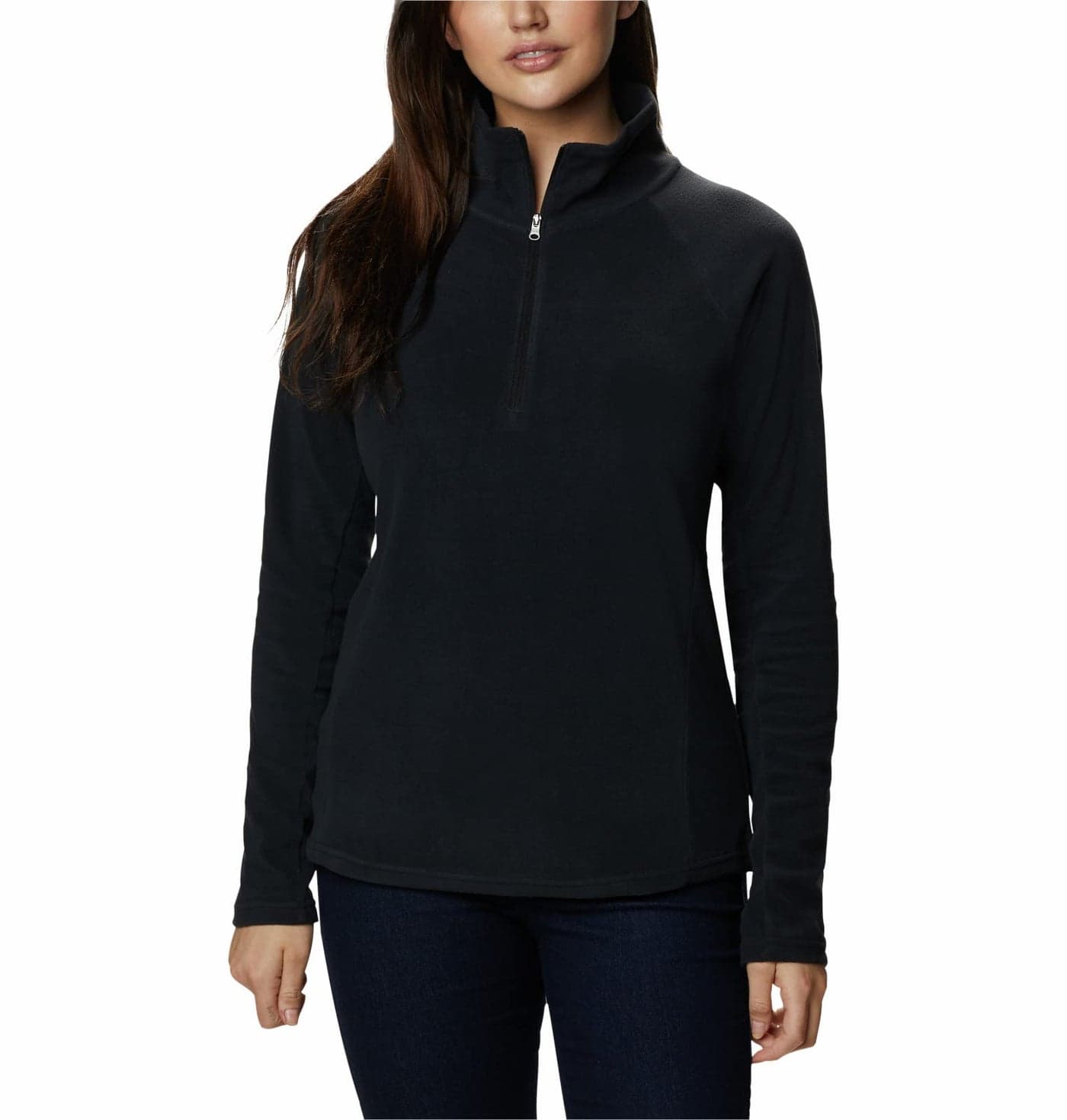 Columbia Womens Glacial IV Half Zip Fleece Jacket, Black, XX-Large